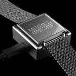 Qlocktwo - Orologio da polso W Black Steel - immagine 6