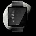 Qlocktwo - Orologio da polso W Black Steel - immagine 4