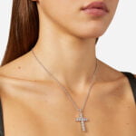 COLLANA PENDENTE CHIARA FERRAGNI BOLD CROSS SILVER - immagine 2