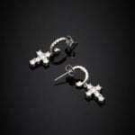 ORECCHINI A CERCHIO CHIARA FERRAGNI BOLD CROSS