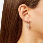 ORECCHINI A CERCHIO CHIARA FERRAGNI BOLD CROSS - immagine 2