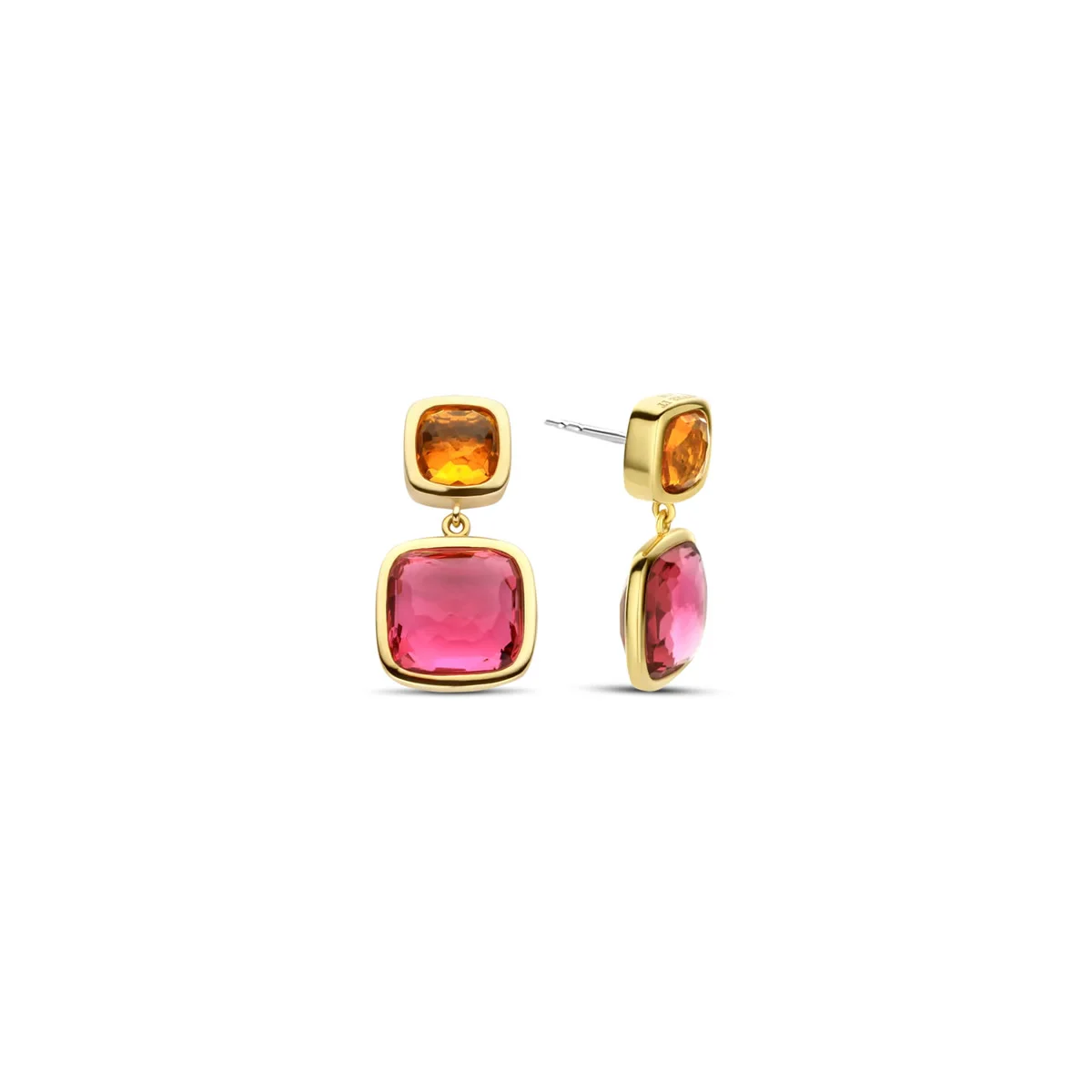 Orecchini Ti Sento Rosa e Arancione - immagine 1