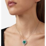 COLLANA CHIARA FERRAGNI PENDENTE CUORE EMERALD