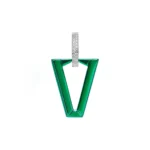 MONO ORECCHINO VALENTINA FERRAGNI UALI METALLIC GREEN