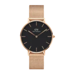 OROLOGIO DANIEL WELLINGTON  PETITE MELROSE ROSE BLACK 32 MM