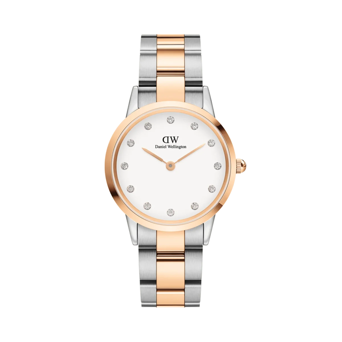 OROLOGIO DANIEL WELLINGTON ICONIC LINK SILVER ROSE LUMINE - immagine 1