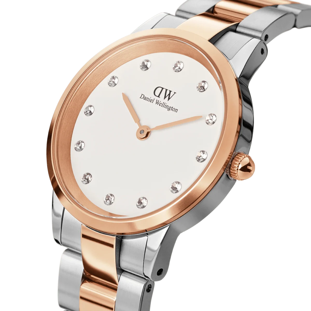 OROLOGIO DANIEL WELLINGTON ICONIC LINK SILVER ROSE LUMINE - immagine 3