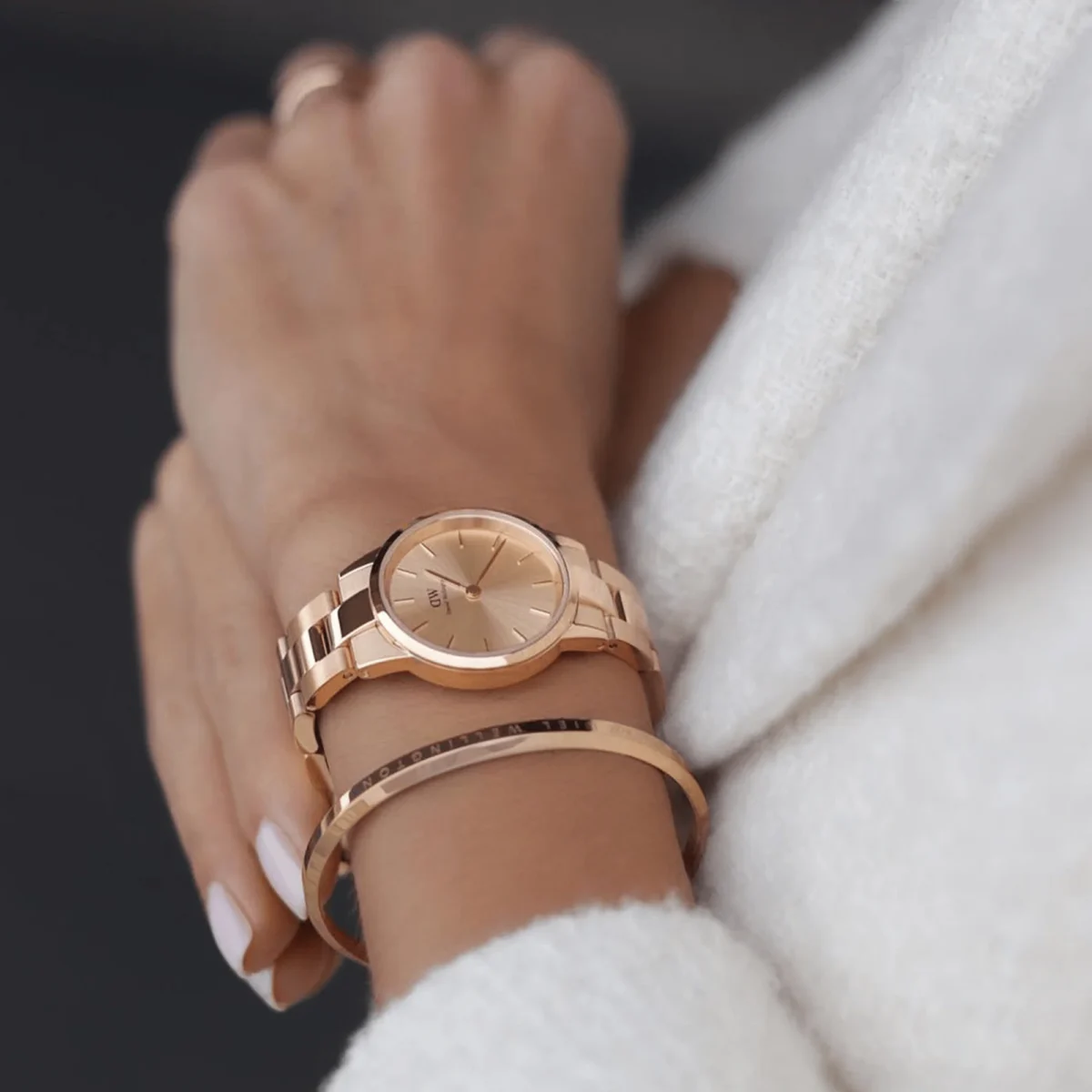 OROLOGIO DANIEL WELLINGTON ICONIC UNITONE ROSE GOLD 28 MM - immagine 2