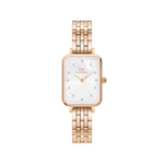 OROLOGIO DANIEL WELLINGTON QUADRO LINK ROSE GOLD LUMINE