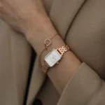 OROLOGIO DANIEL WELLINGTON QUADRO LINK ROSE GOLD LUMINE - immagine 2