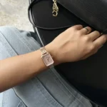 OROLOGIO DANIEL WELLINGTON QUADRO LINK ROSE GOLD PINK LUMINE - immagine 2