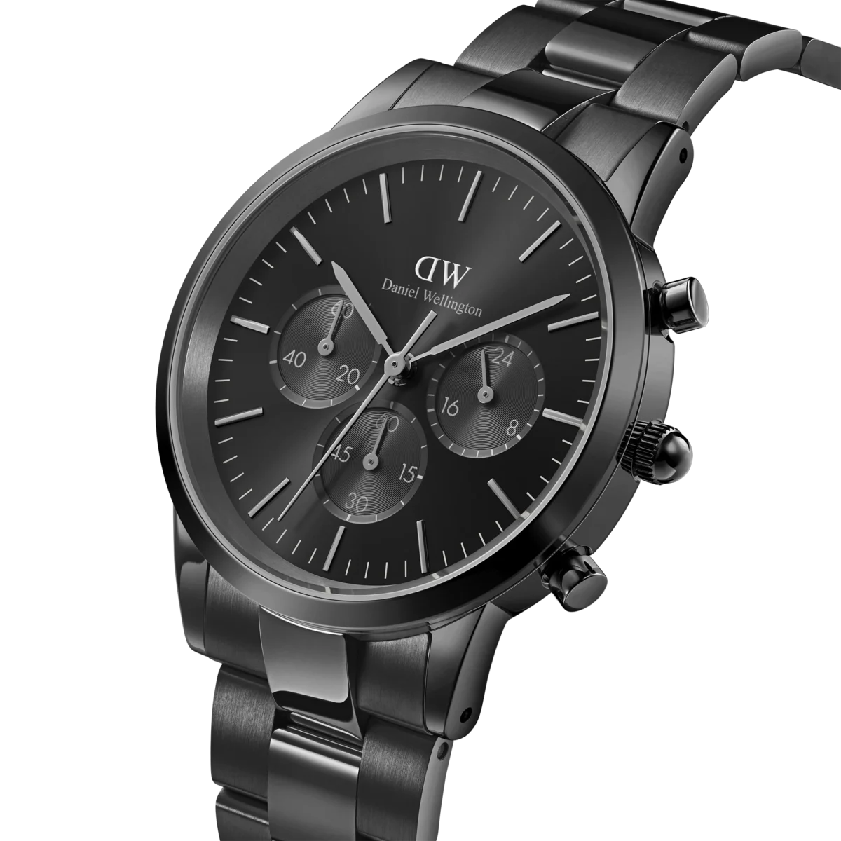 OROLOGIO DANIEL WELLINGTON ICONIC CHRONOGRAPH BLACK - immagine 3
