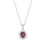 COLLANA AMEN ROYAL LADY ZIRCONE RUBINO