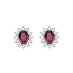 ORECCHINI AMEN ROYAL LADY ZIRCONE RUBINO