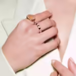 ANELLO TI SENTO MILANO FASCIA GEOMETRICA PLACCATO ORO - immagine 2