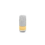 ANELLO TI SENTO MILANO FASCIA PAVE' PLACCATO ORO - immagine 2