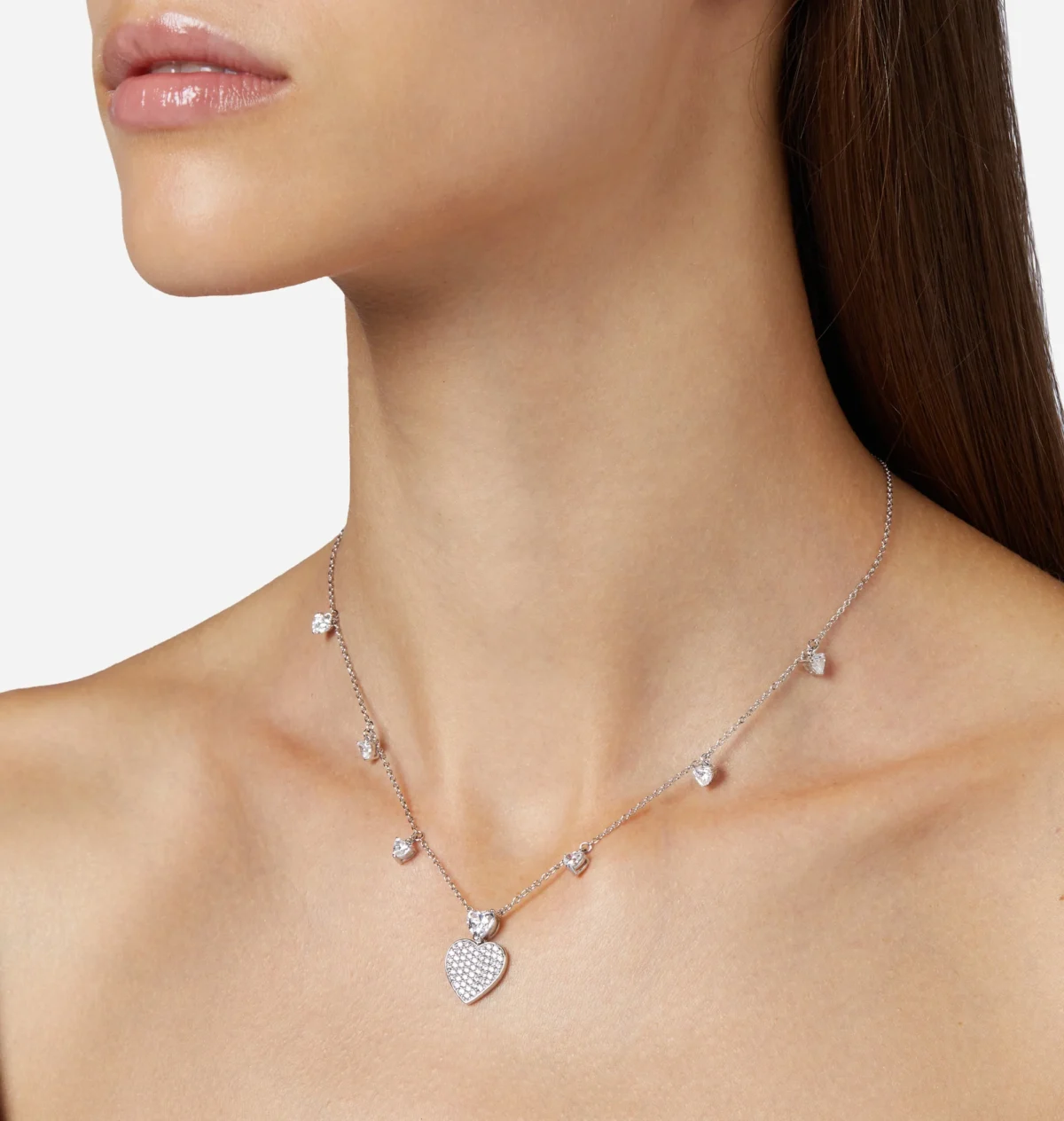 COLLANA CHIARA FERRAGNI CUORI SILVER - immagine 1