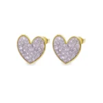 ORECCHINI RUE DES MILLE STARDUST CUORE GOLD