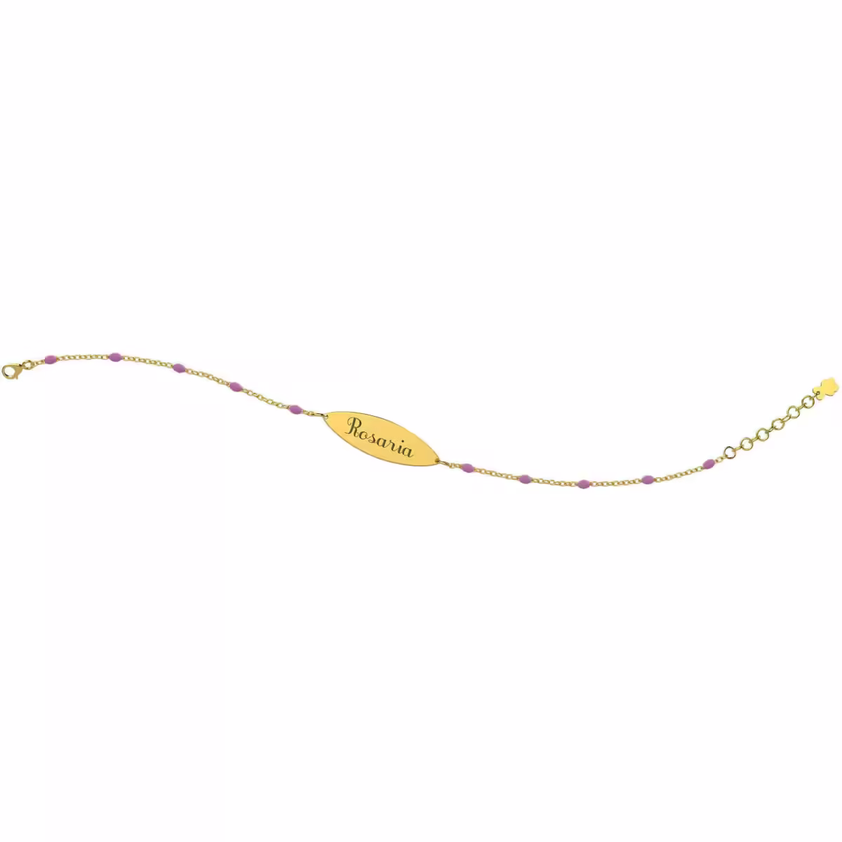 Bracciale NANAN Bimbo Targhetta Personalizzabile Oro 9kt NGLD0002 - immagine 1