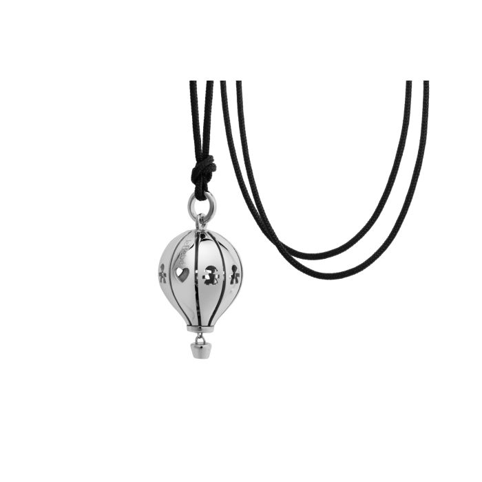 snm050_ciondolo_suonamore_mongolfiere_chiamaangeli_argento_cordino_1 Collana Suonamore LE BEBE Mongolfiera Argento - immagine 2