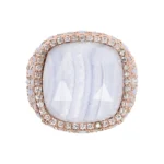 Anello BRONZALLURE Chevalier Pietra Naturale Calcedonio - immagine 3