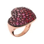 Anello BRONZALLURE Cuore Pavé Rosa