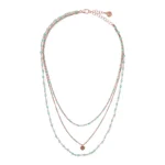 Collana BRONZALLURE Multifilo Azzurra - immagine 2