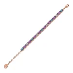 Bracciale BRONZALLURE Tennis Blu e Viola - immagine 3