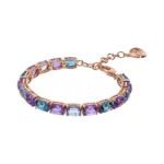 Bracciale BRONZALLURE Tennis Blu e Viola