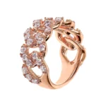 Anello BRONZALLURE Catena Pavé