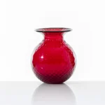 Venini - Vaso Balloton Fiori Medium Rosso - immagine 2
