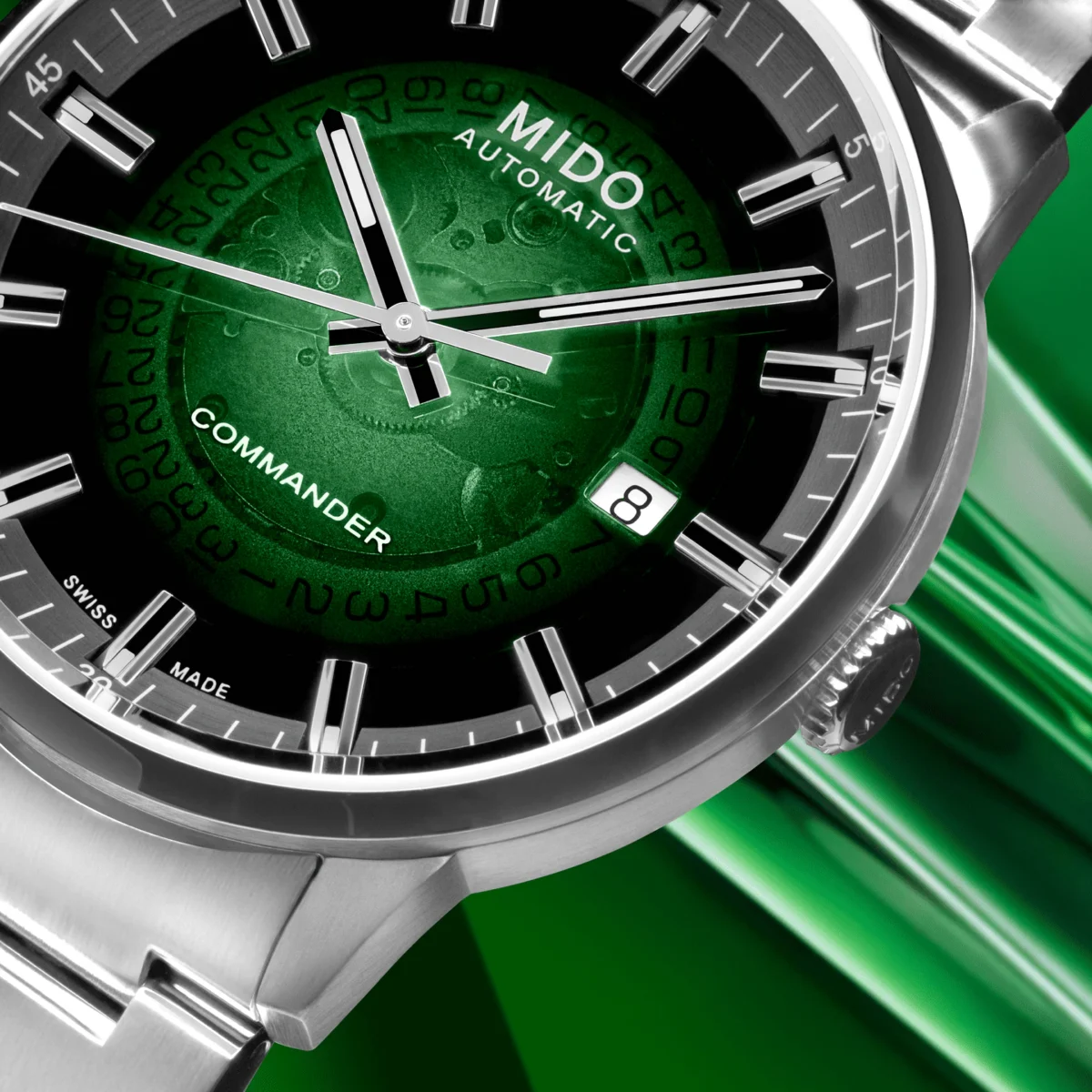 Mido - Orologio Commander Gradient Verde - immagine 6