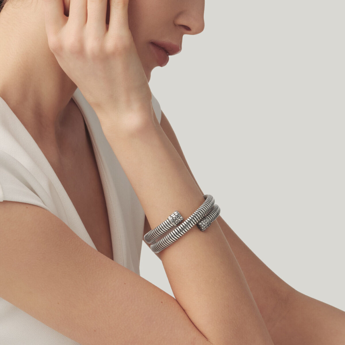 Giovanni Raspini - Bracciale Tubogas Croco Doppio - immagine 2