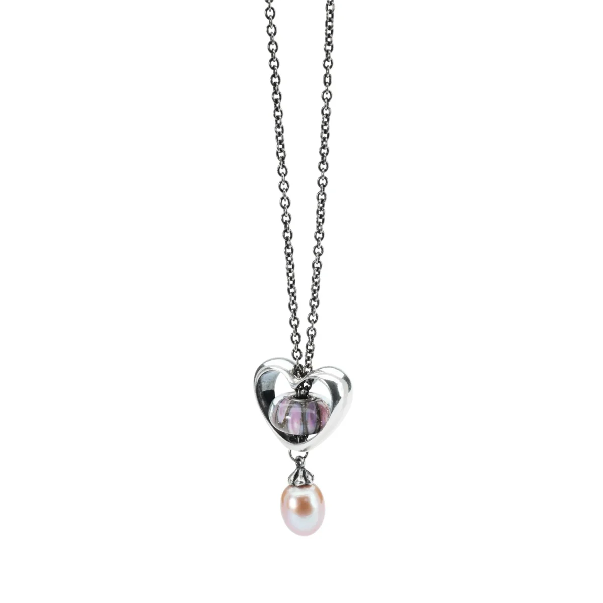 Trollbeads - Collana d'Argento con Perla Rosa - immagine 3