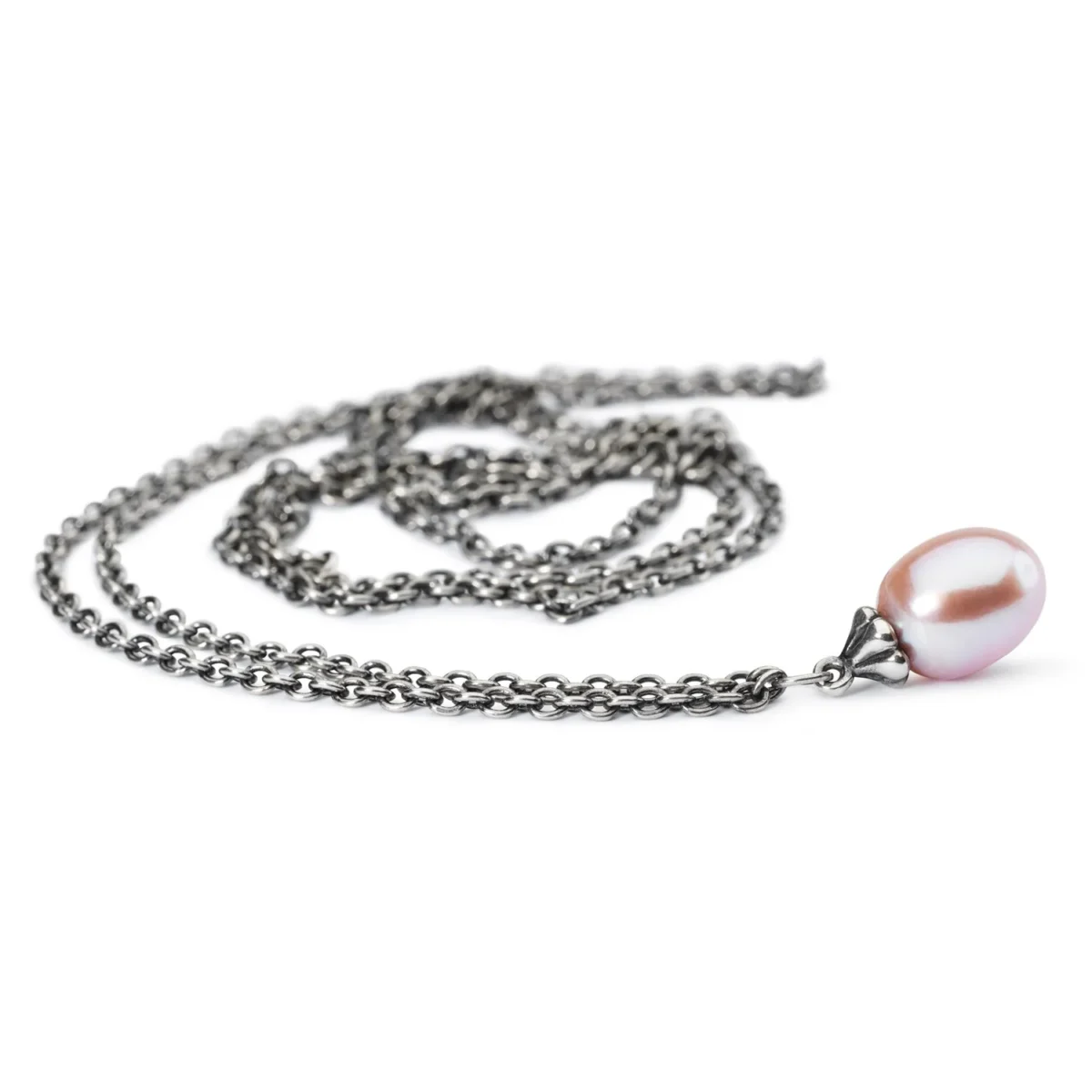 Trollbeads - Collana d'Argento con Perla Rosa - immagine 1