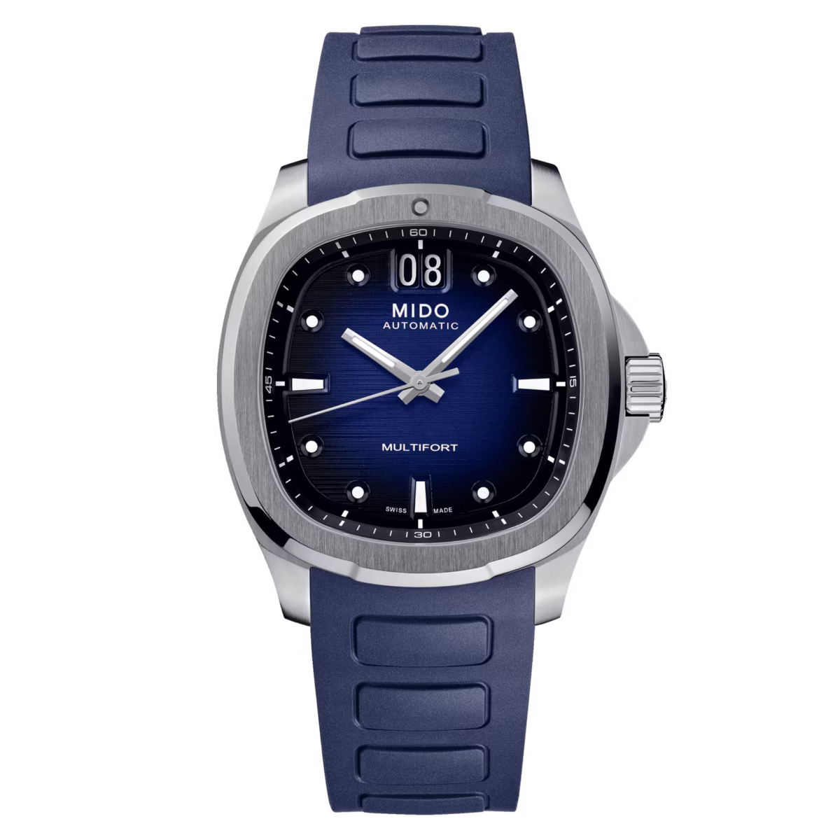 Mido - Orologio Multifort TV Big Date Gomma Blu - immagine 1