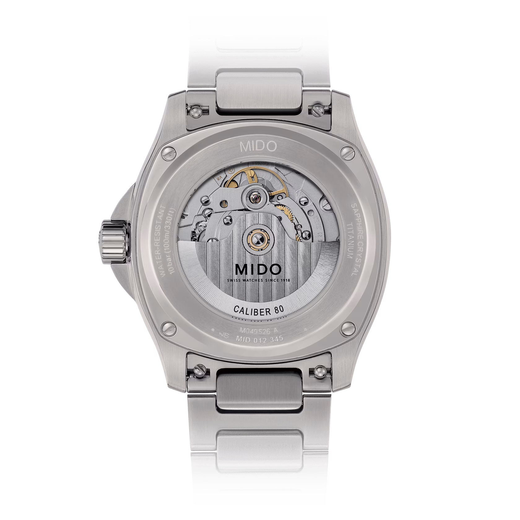 M049.526.44.081.00_1_back_1 Mido - Orologio Multifort TV Big Date Titanio - immagine 2