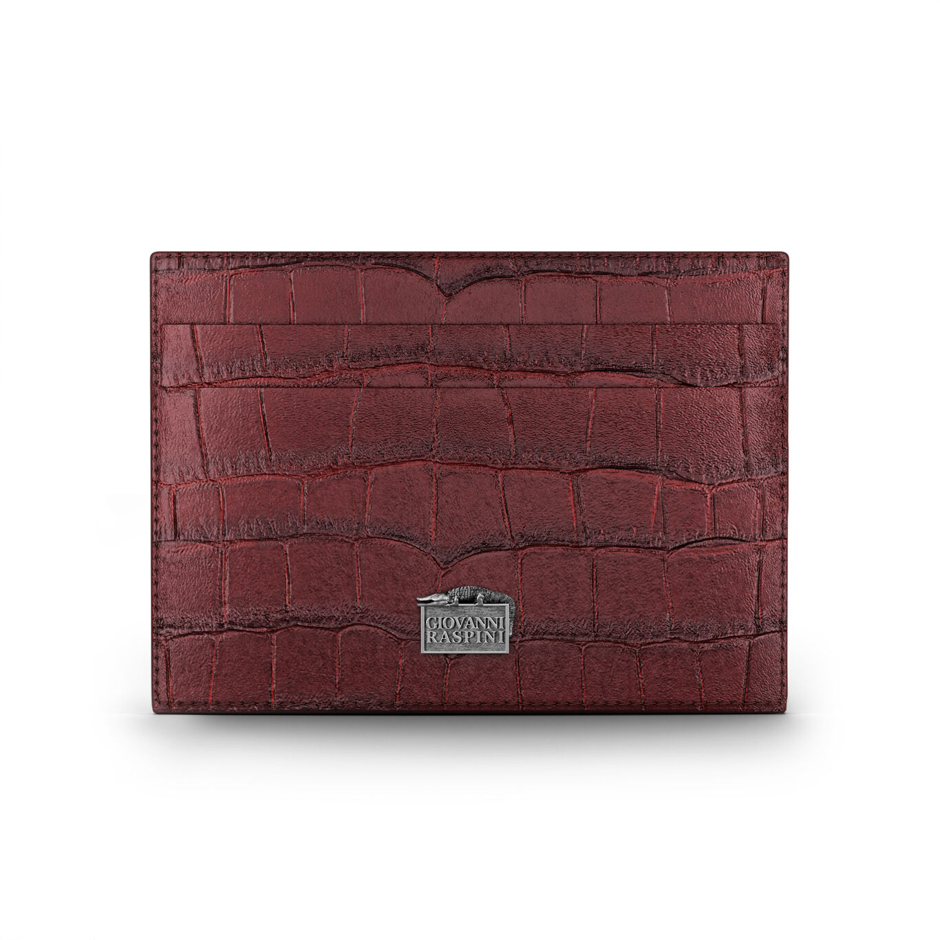 6L0022C02L03000_B_01 Giovanni Raspini - Portacarte Pelle Croco - immagine 1