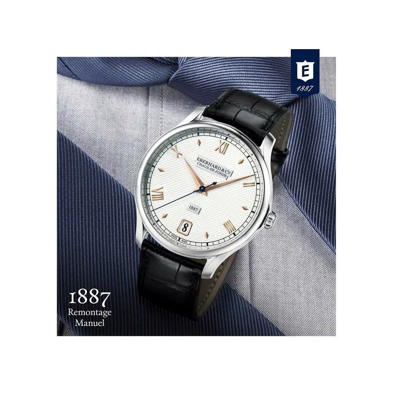 Eberhard-Orologio-Da-Uomo-Modello-1887-Rif-21028-CP Eberhard & Co - Orologio Meccanico Manuale 1887 21028.02 CP - immagine 2