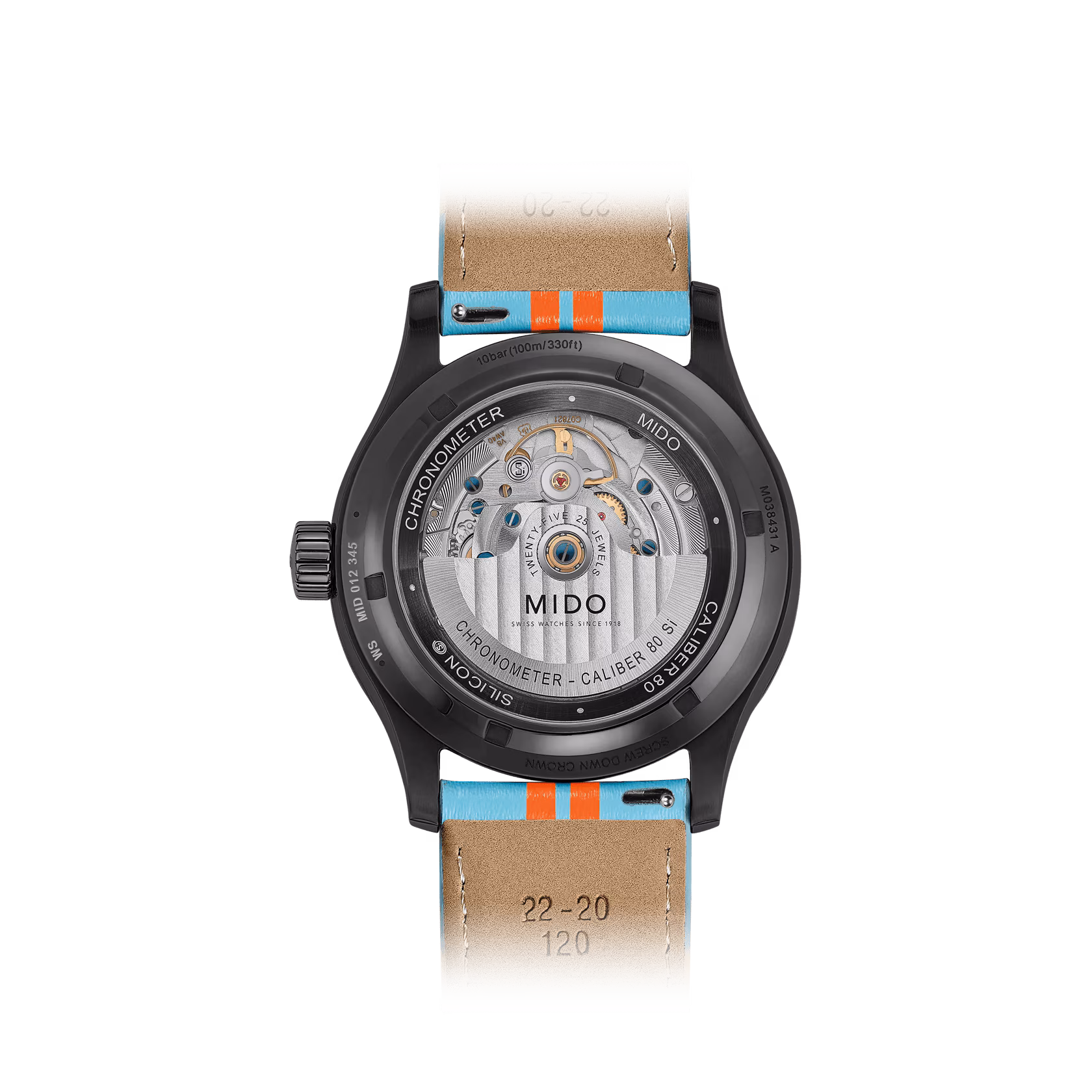 M038.431.36.051.00_1_back_1 Mido - Orologio Multifort Chronometer 1 Racer - immagine 3