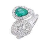 Valentina Callegher - Anello Smeraldo e Diamante 12440SSM