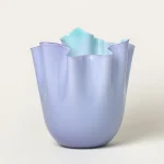 Venini - Vaso Fazzoletto Small Lilla Menta - immagine 2