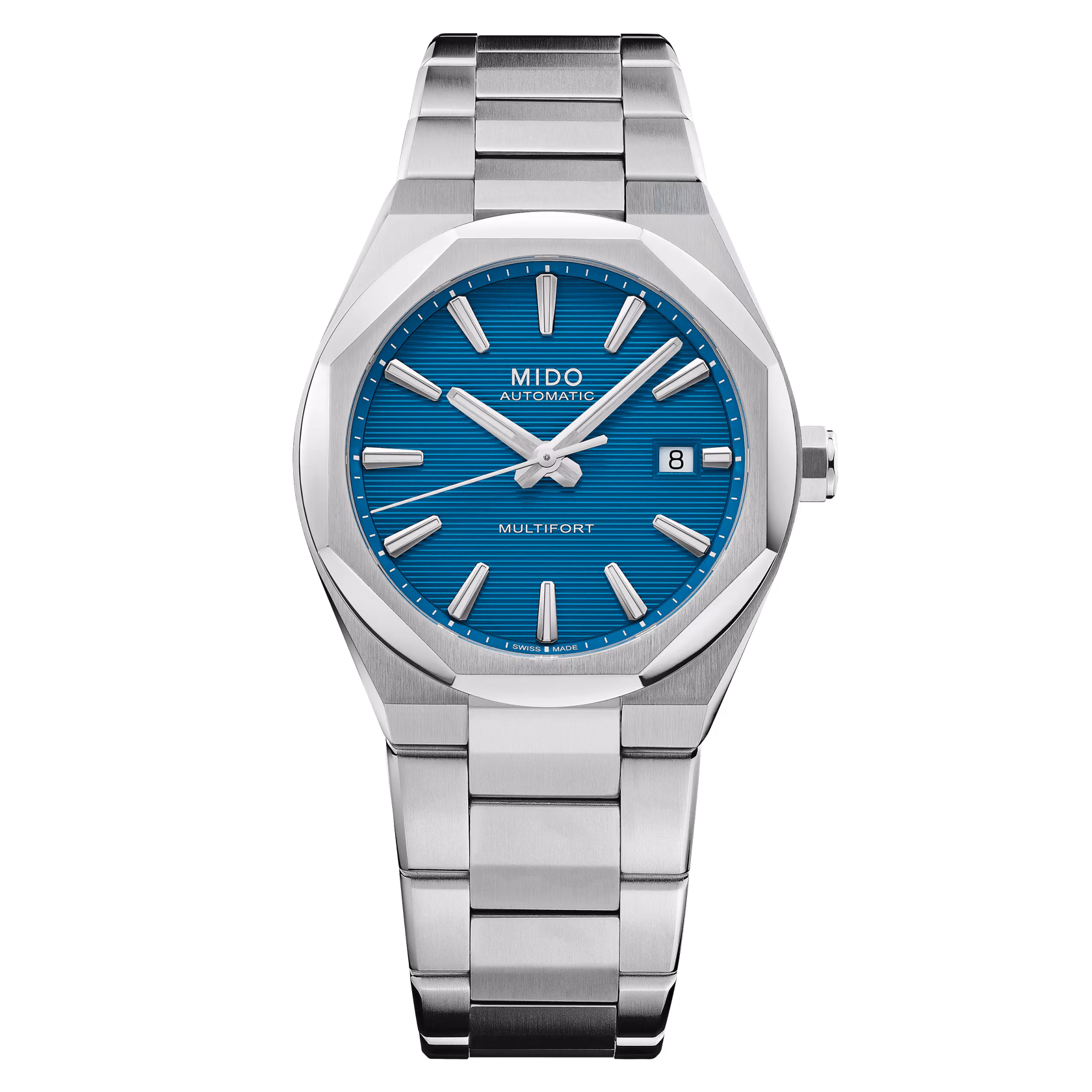 M055.507.11.041.00_0_front_1 Mido - Orologio Multifort 8 One Crown Turquoise - immagine 1