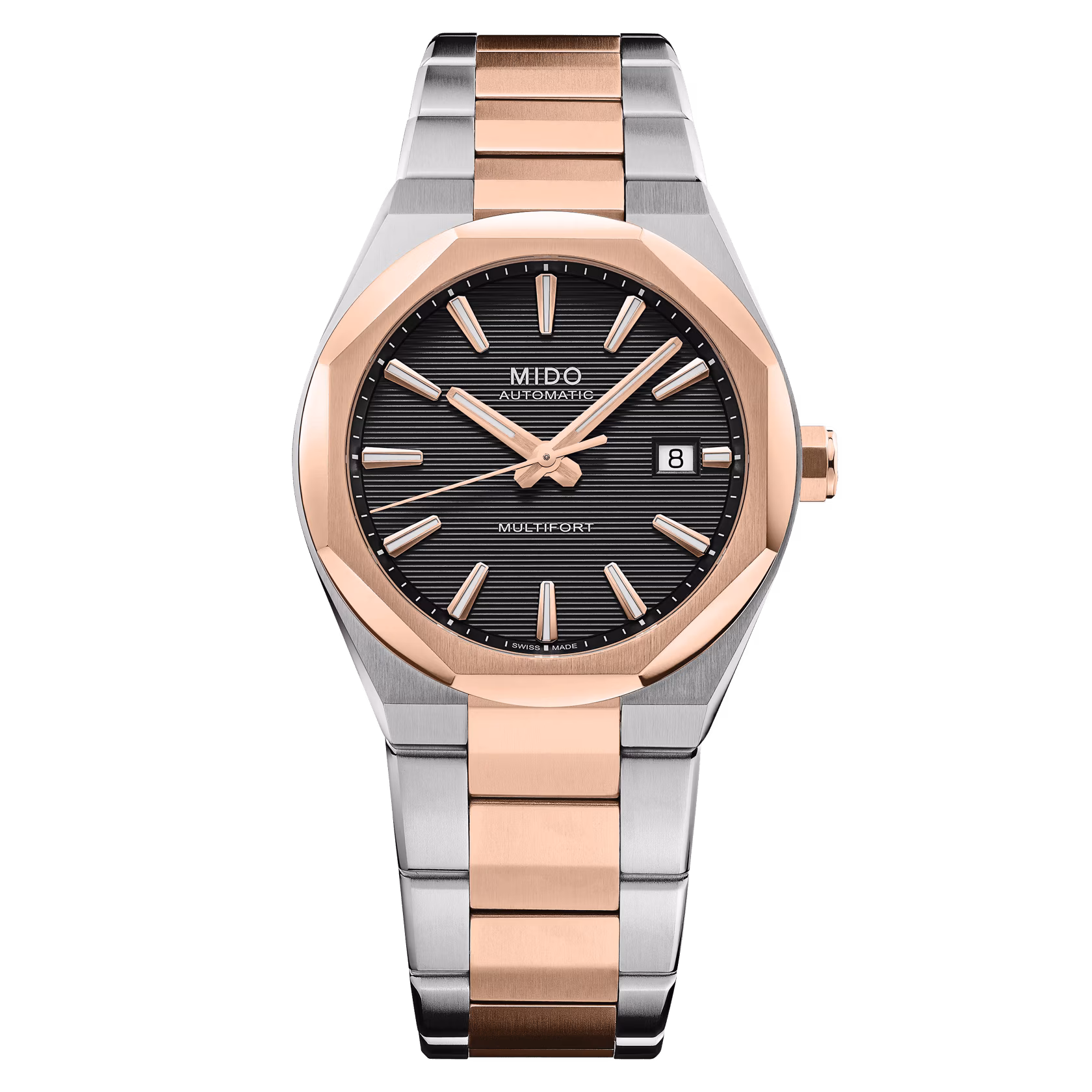 M055.507.22.051.00_0_front_1 Mido - Orologio Multifort 8 One Crown Rose - immagine 1