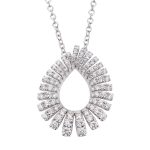 Valentina Callegher - Collana Ventaglio Oro bianco e Diamanti 11927*S