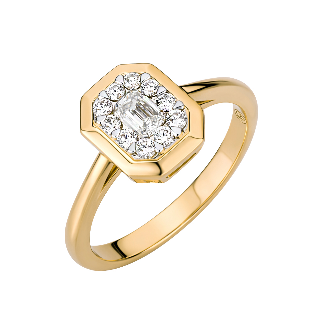 12629_1_SOG Valentina Callegher - Anello Ottagonale Oro Giallo 12629/1*SOG - immagine 1