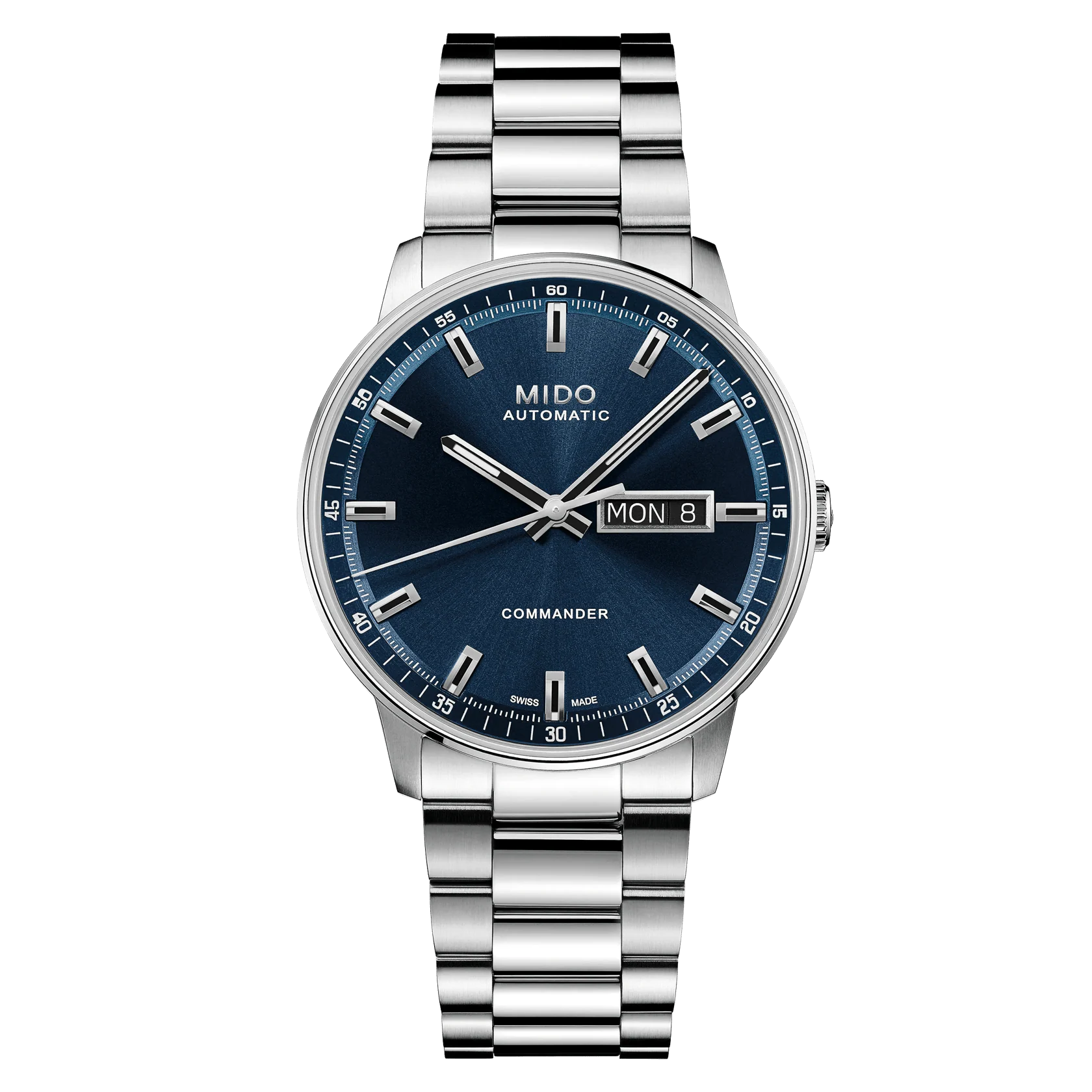 M021.430.11.041.00_0_front_1 Mido - Orologio Commander Datoday Blue - immagine 1