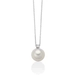Miluna - Collana Perla e Diamante PCL5498