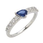 Valentina Callegher - Anello Zaffiro e Diamanti 10988*SGOZF