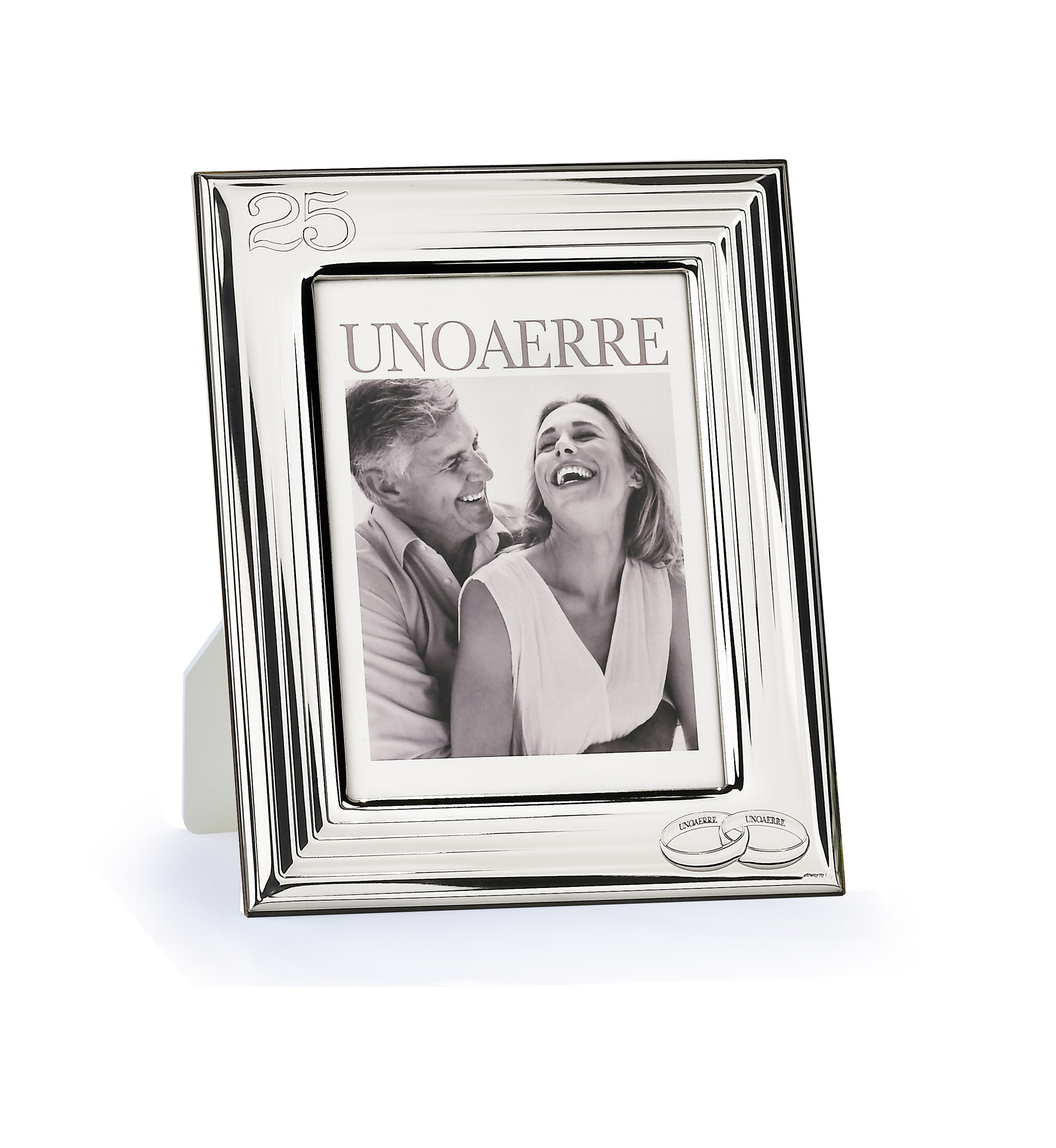 464437_5058f1af8388633f609cadb75a75dc9d_0_1 Unoaerre - Cornice portafoto in argento 5407 - immagine 1
